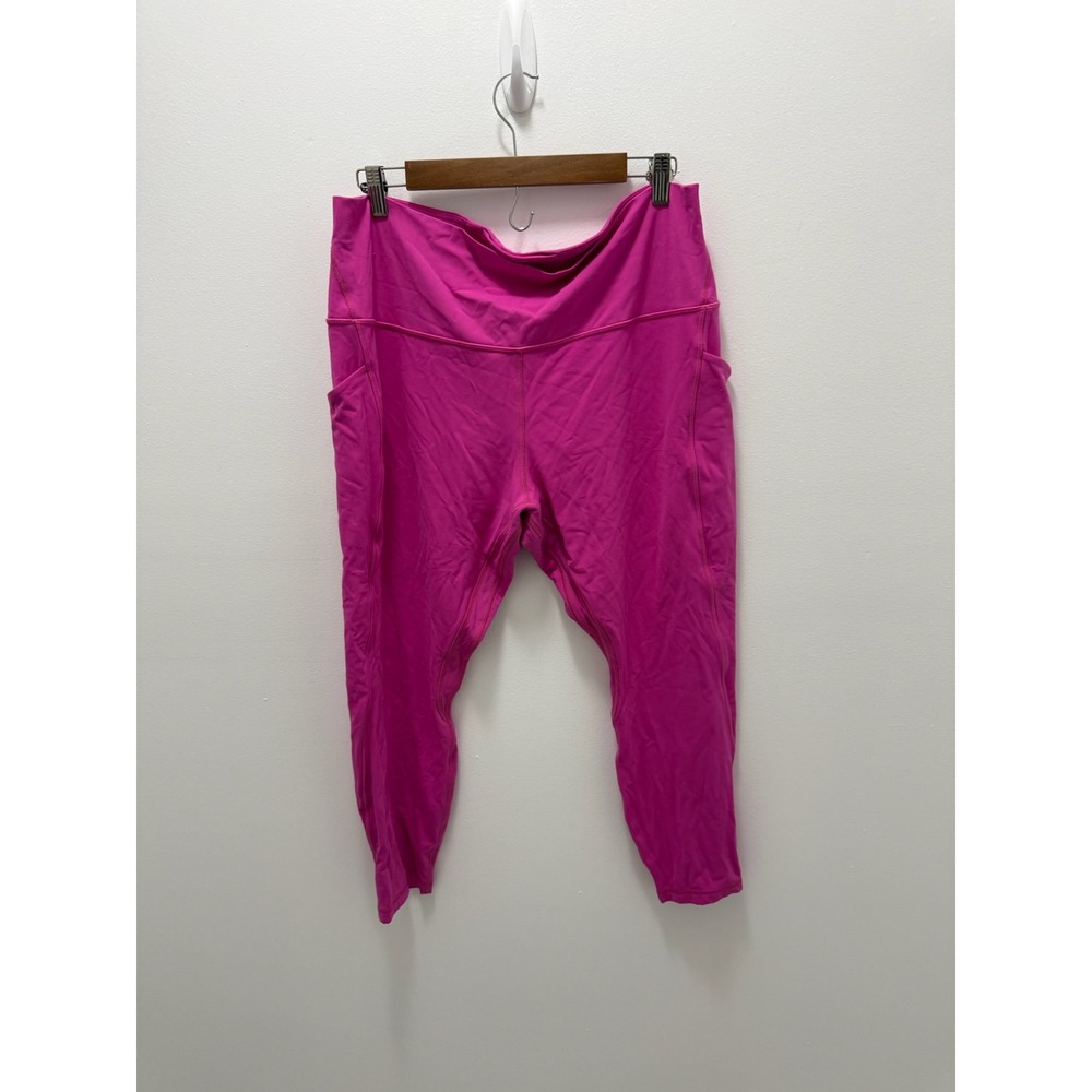 Lululemon Align High-Rise Crop 24" Lip Gloss Pink Leggings Size 18